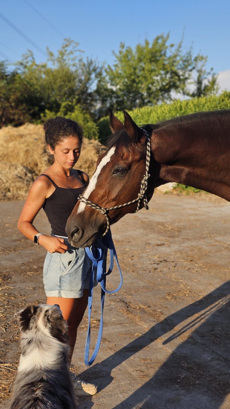 Célia Le Fur avec un cheval